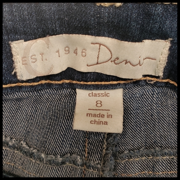 NWOT C Est. 1946 Denim Distressed Jeans - Picture 8 of 9